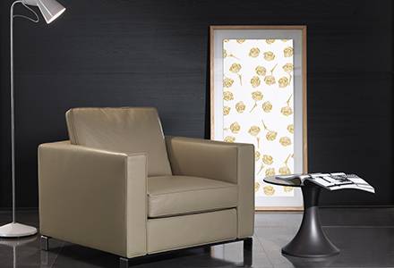PL 3D ROSES Pearl White PF- Gold